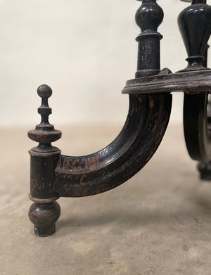 Ebonised occasional table