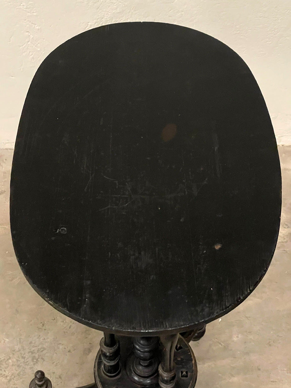 Ebonised occasional table