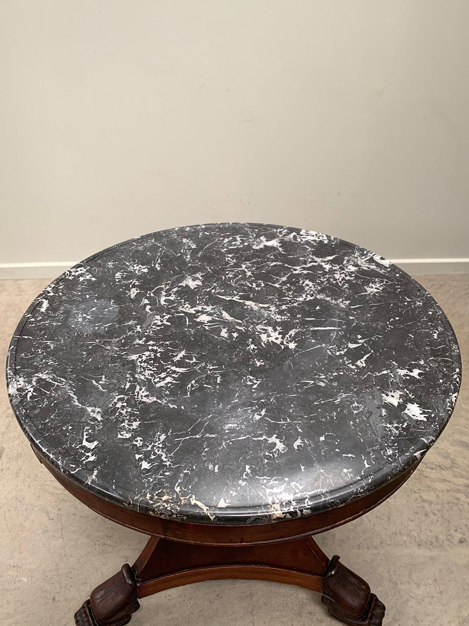 Marble top gueridon table