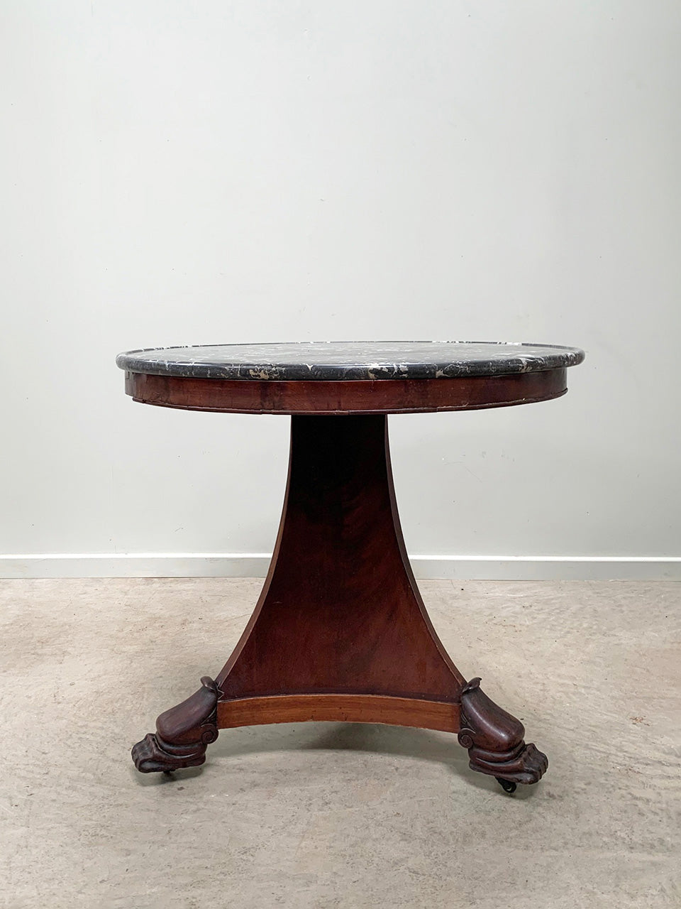 Marble top gueridon table