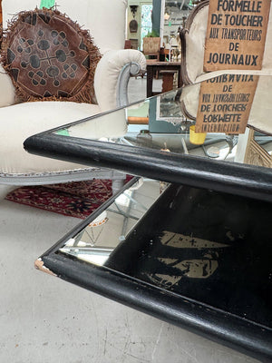 Large mirrored coffee table
