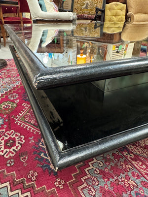 Large mirrored coffee table