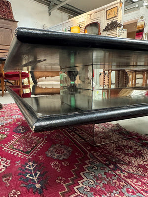 Large mirrored coffee table