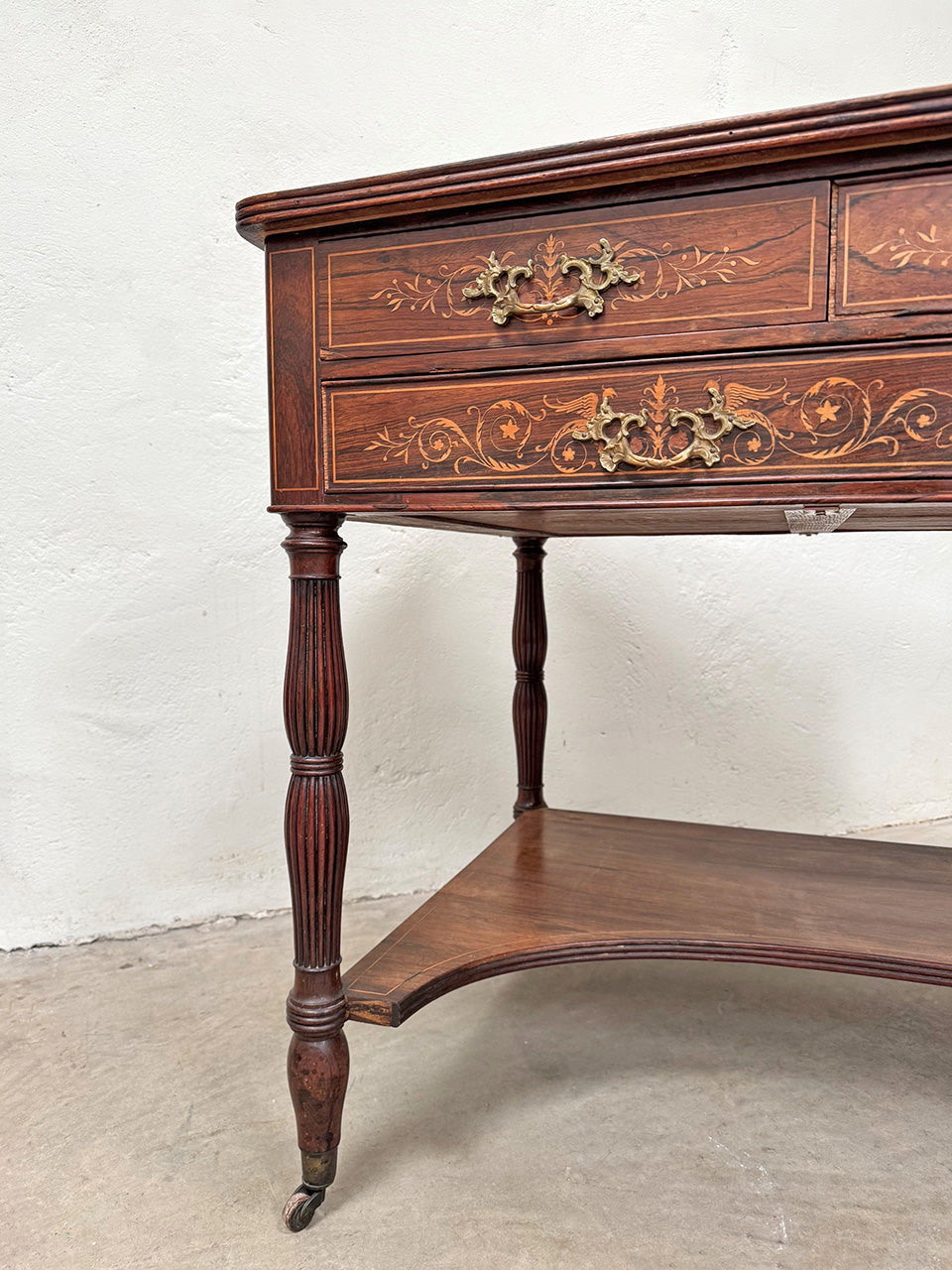 Leather top desk