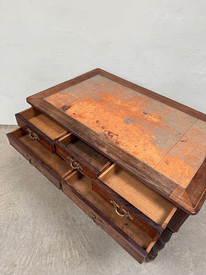 Leather top desk