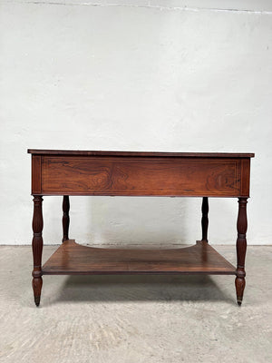 Leather top desk