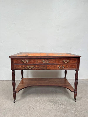 Leather top desk