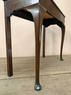 Leather top console table