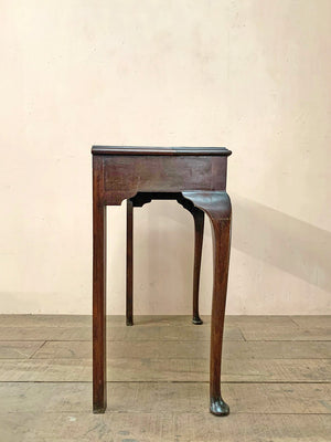 Leather top console table