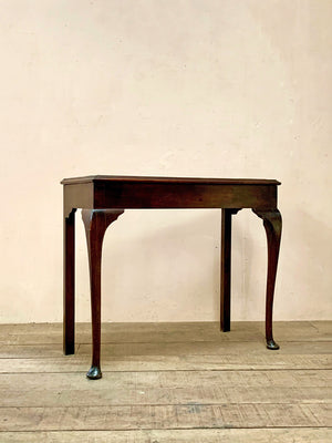 Leather top console table