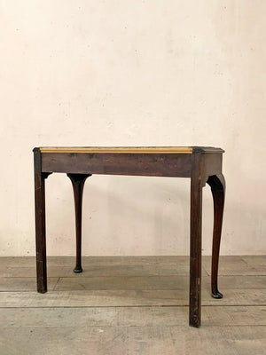 Leather top console table