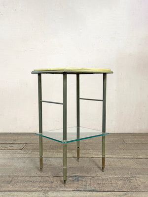 Onyx top side table