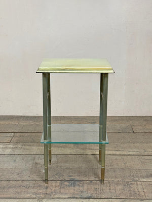 Onyx top side table