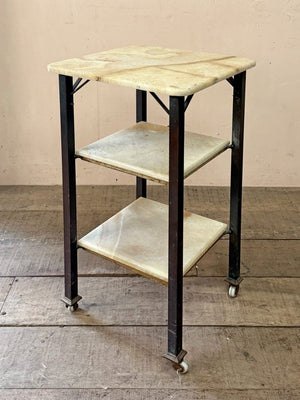 Marble and brass table