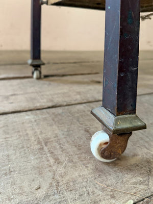 Marble and brass table