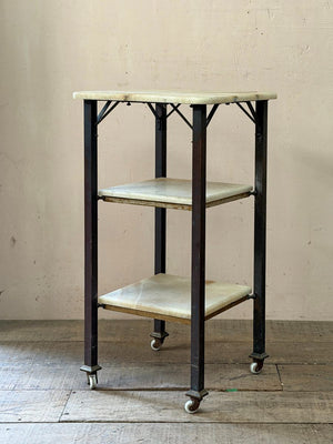 Marble and brass table