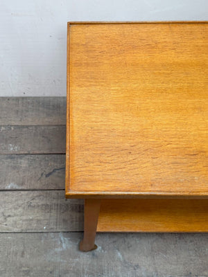 Oak bar cart