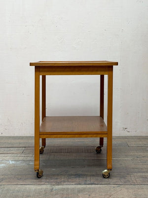 Oak bar cart