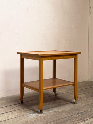 Oak bar cart