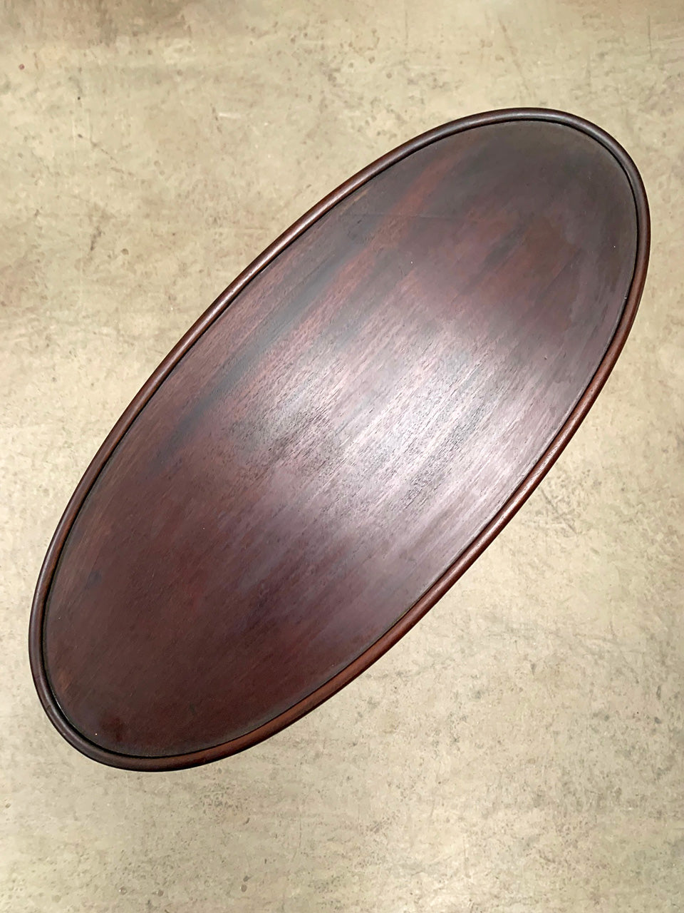 Oval top side table