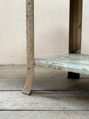 Pair of enamel tables