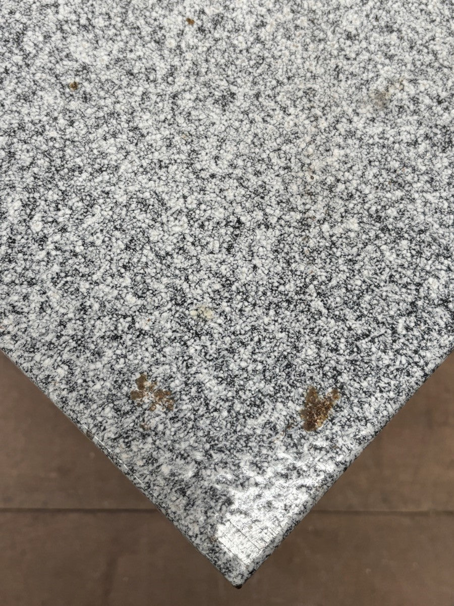 Pair of enamel tables