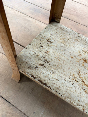 Pair of enamel tables