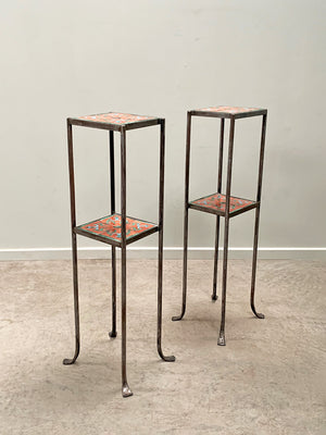 Pair of tile top stands (Reserved)