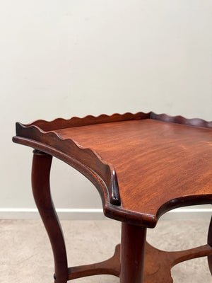 Scalloped side table