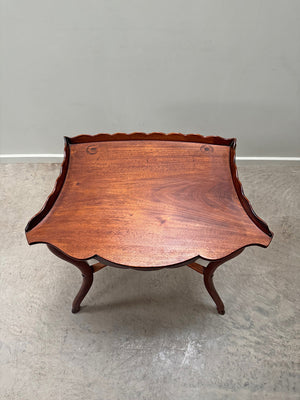 Scalloped side table
