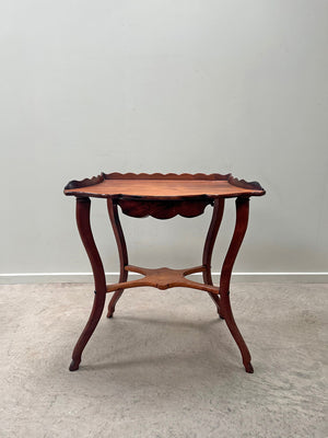 Scalloped side table