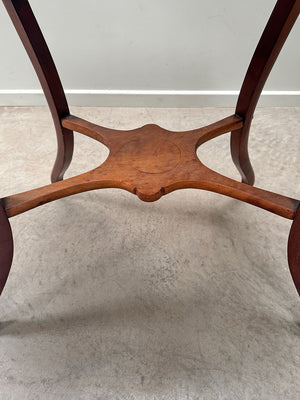 Scalloped side table