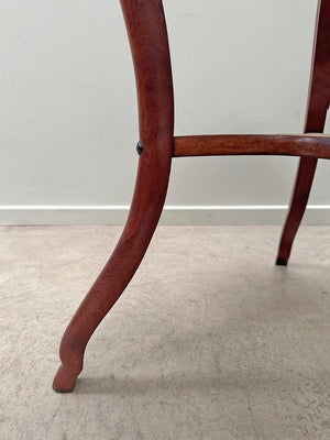 Scalloped side table