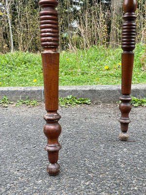 Turned legs side table