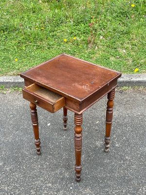 Turned legs side table