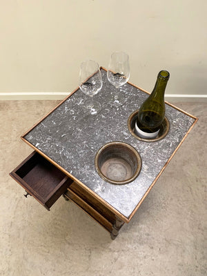 Tiered wine cooler table