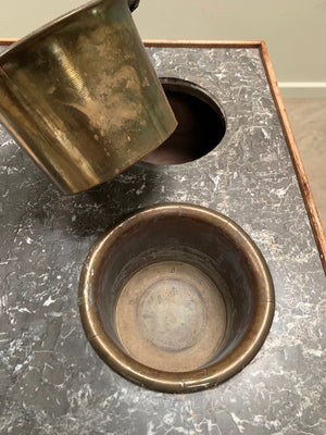 Tiered wine cooler table