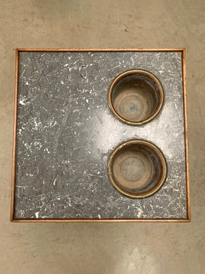 Tiered wine cooler table