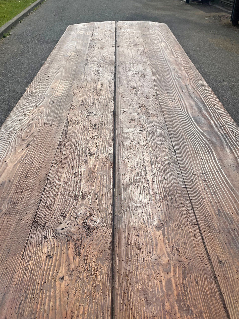 Large rounded end table