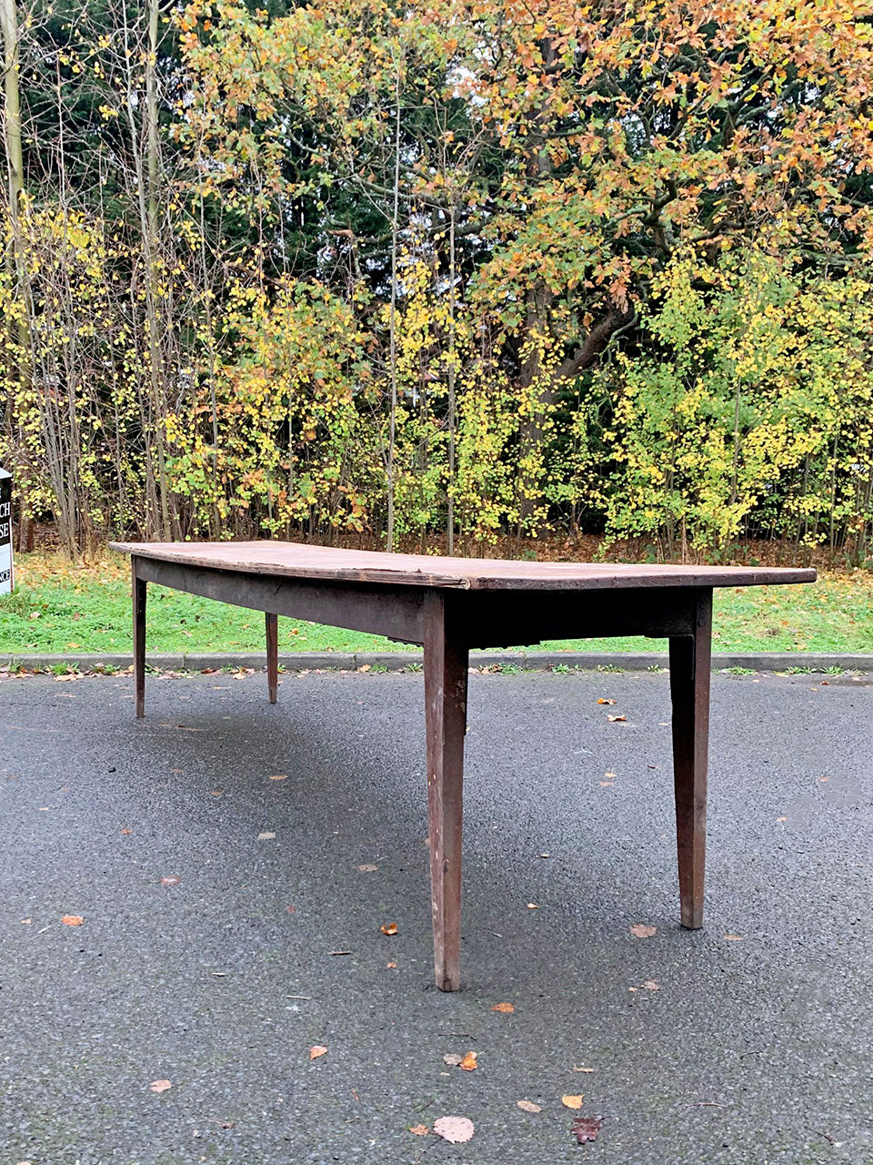 Pine and oak table