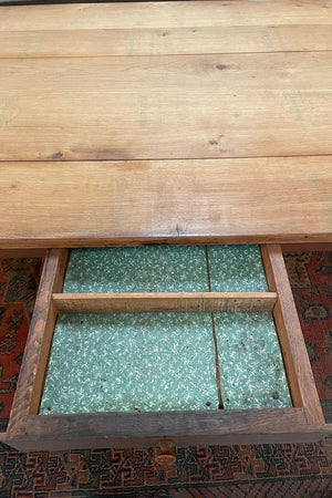 Oak extending table