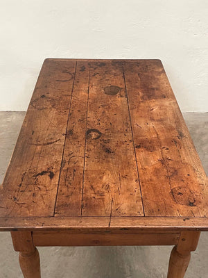 Small fruitwood table