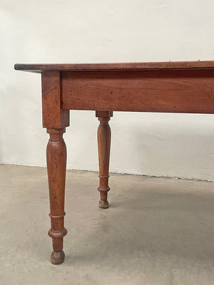 Small fruitwood table