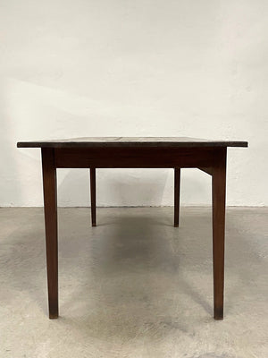 Tapered leg dining table