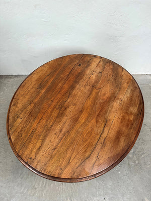Walnut tilt top table