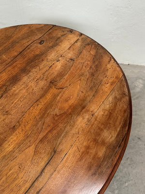 Walnut tilt top table