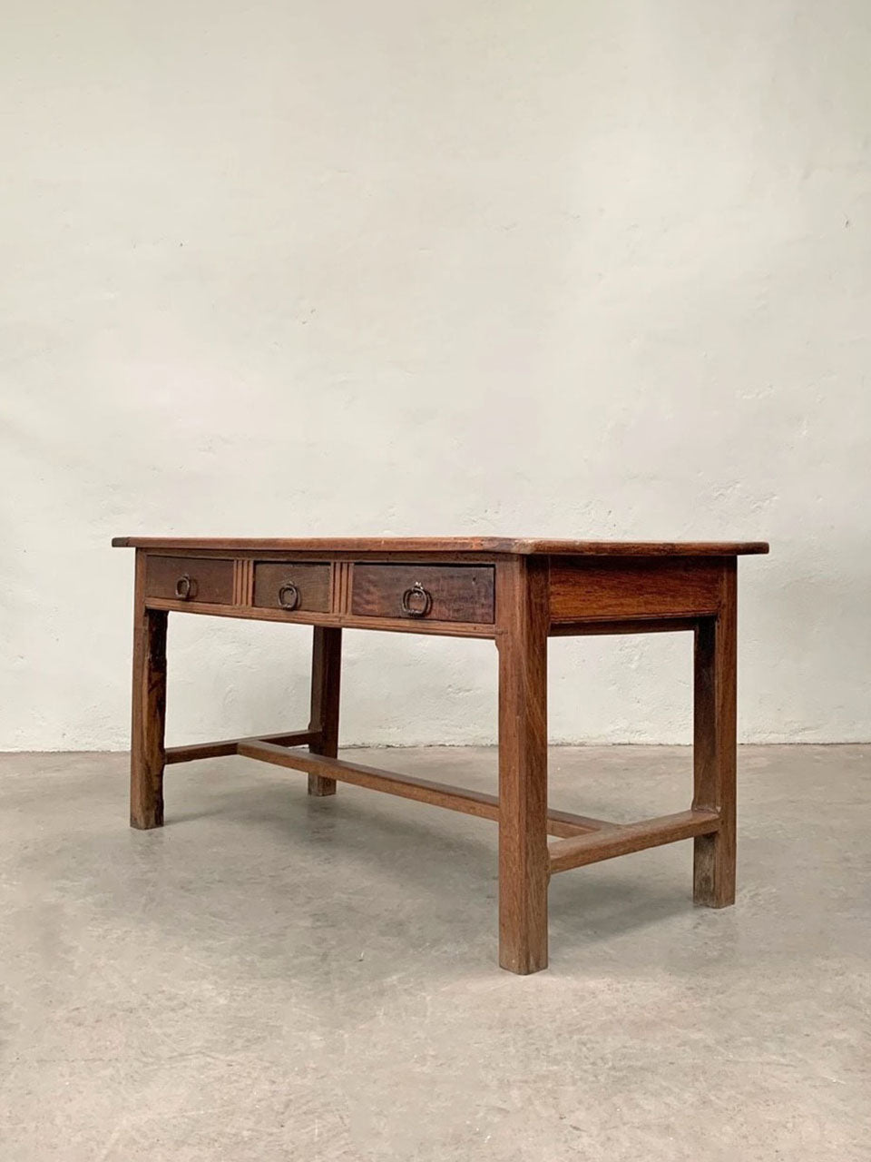 3 drawer refectory table