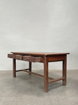 3 drawer refectory table