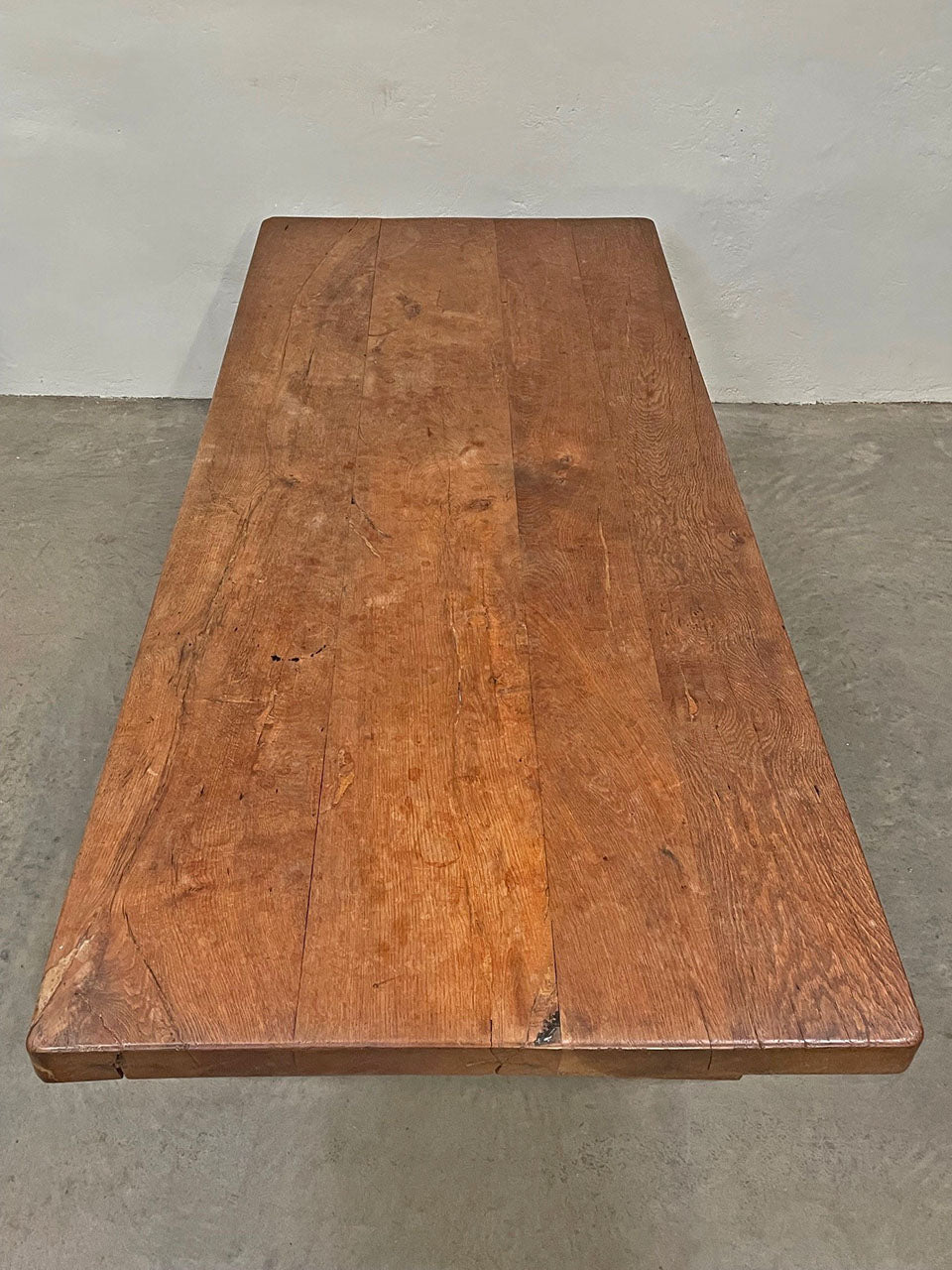 Refectory dining table with stretcher (Reserved)