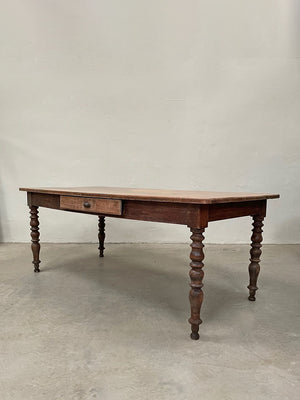 Table with turned legs